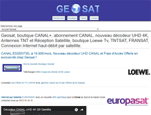 Tablet Screenshot of geosat.fr